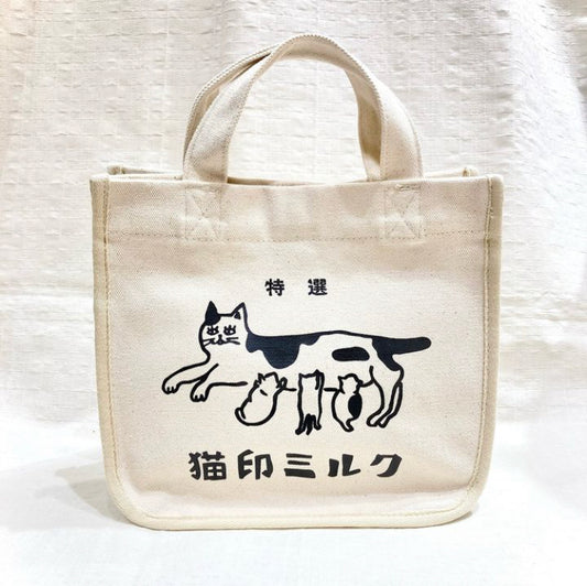 猫印ミルク　おでかけトートバッグ