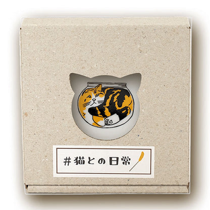 猫との生活日常豆皿