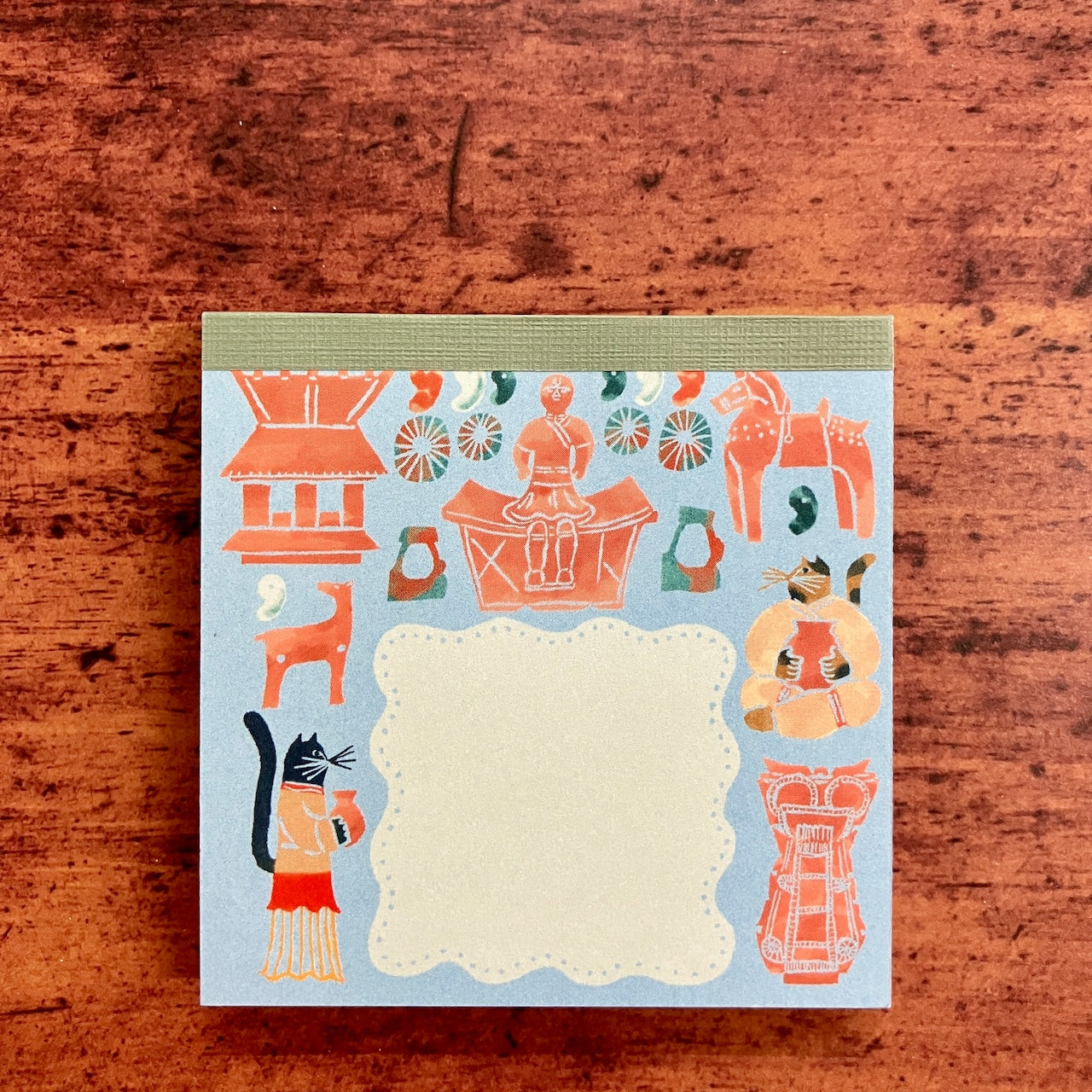 【れんこん社】考古学アートメモパッド（ハニワ）   (国分寺店)