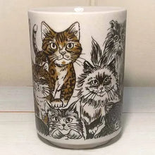 画像をギャラリービューアに読み込む, YAMATO寿司湯呑 猫顔
