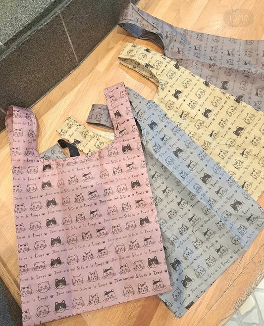 タルティーヌコンビニバッグ お顔がいっぱい