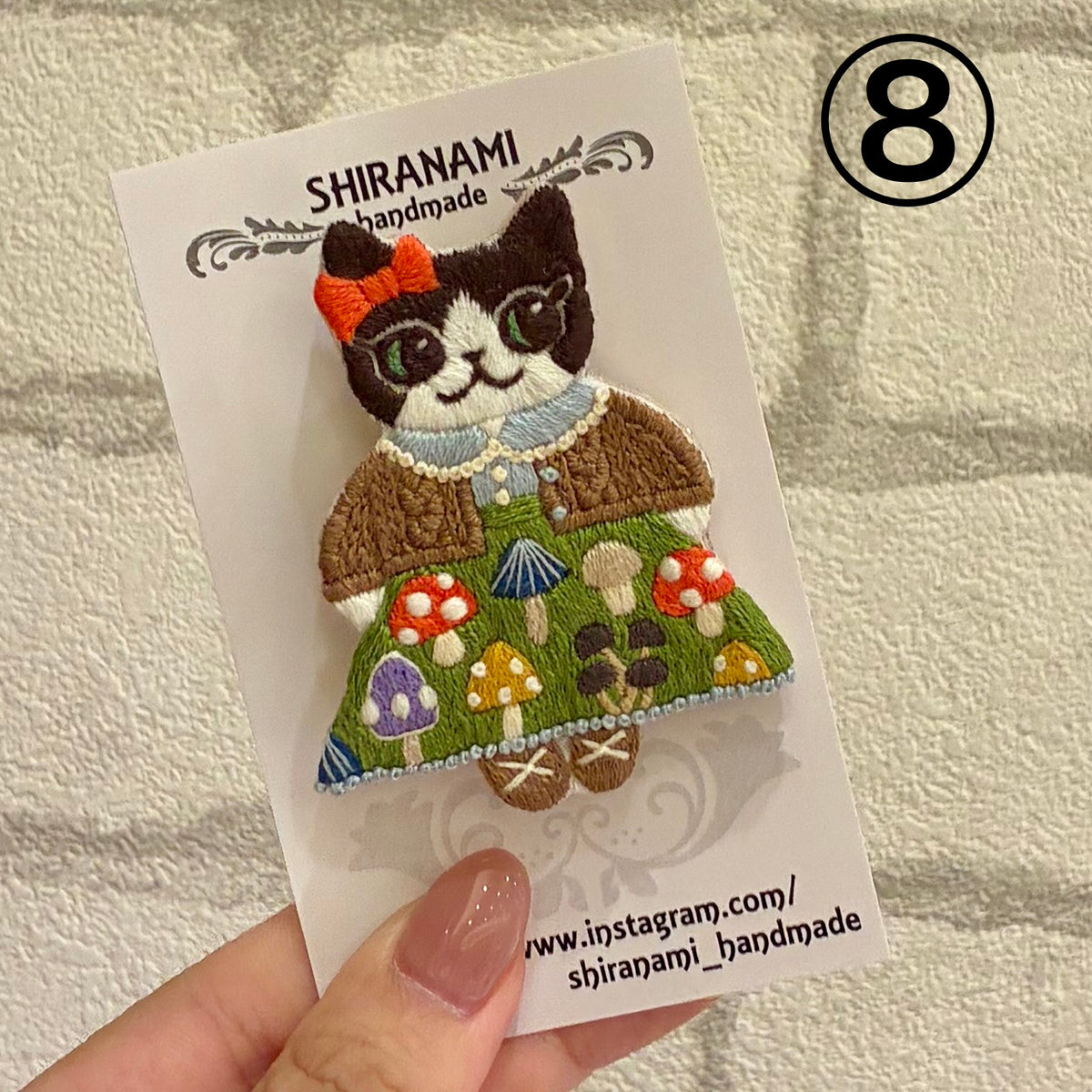 【shiranamiさん作品お一人様2作品まで! 】★shiranami_handmade秋のねこちゃんブローチ