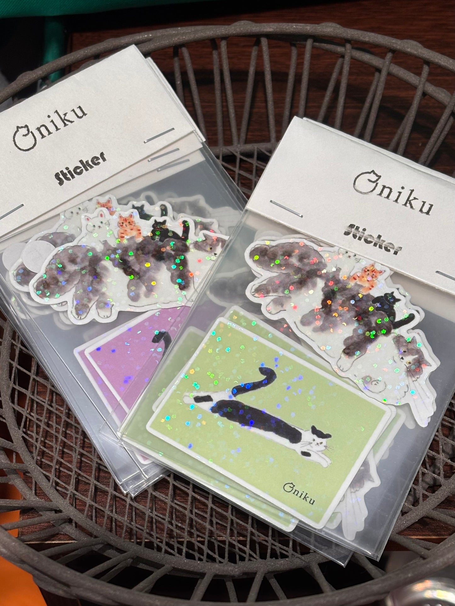 ★oniku ★ ラメステッカーE 2枚セット