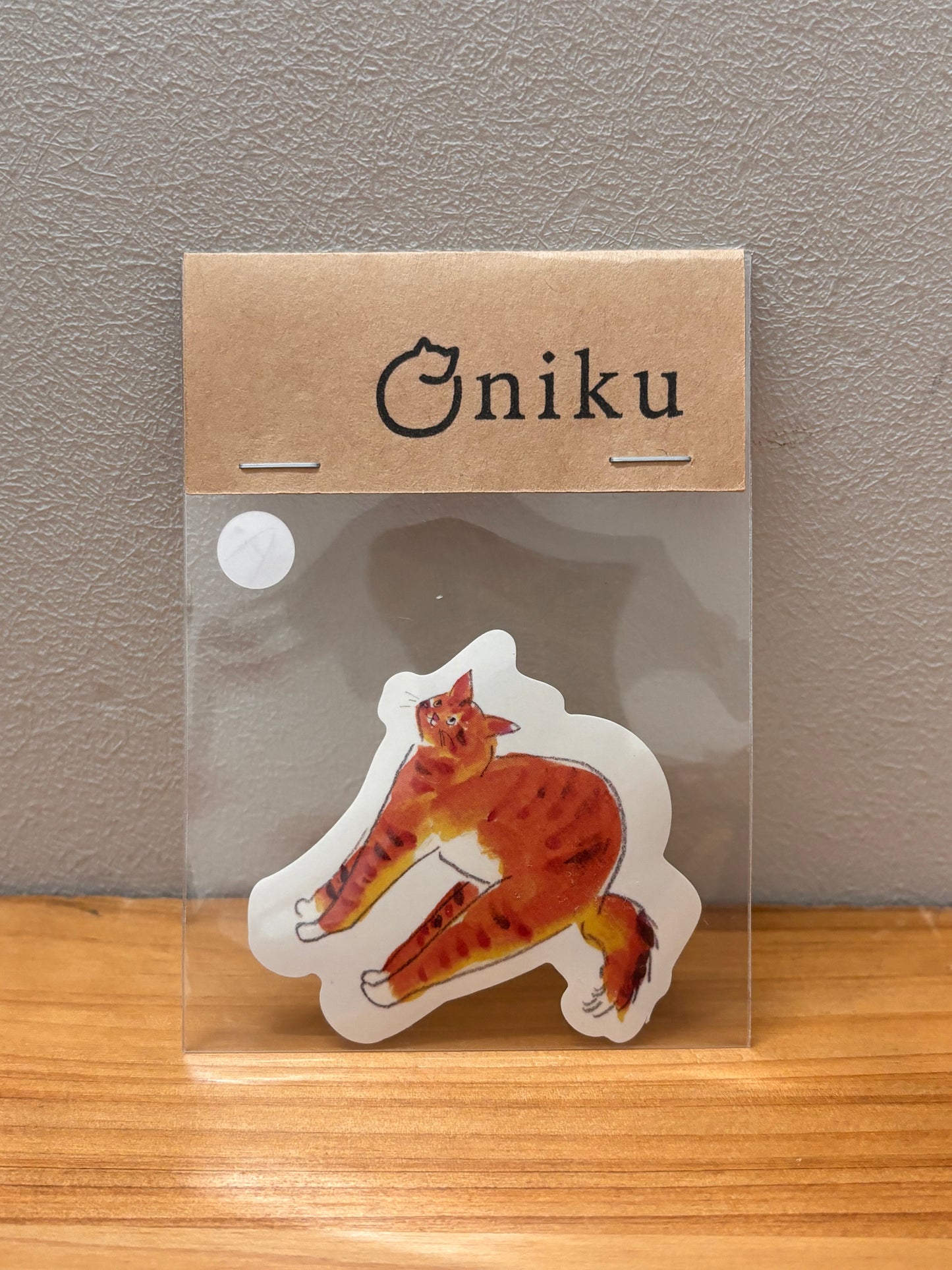 ★oniku ★ ダイカットステッカーA 〈クリア〉