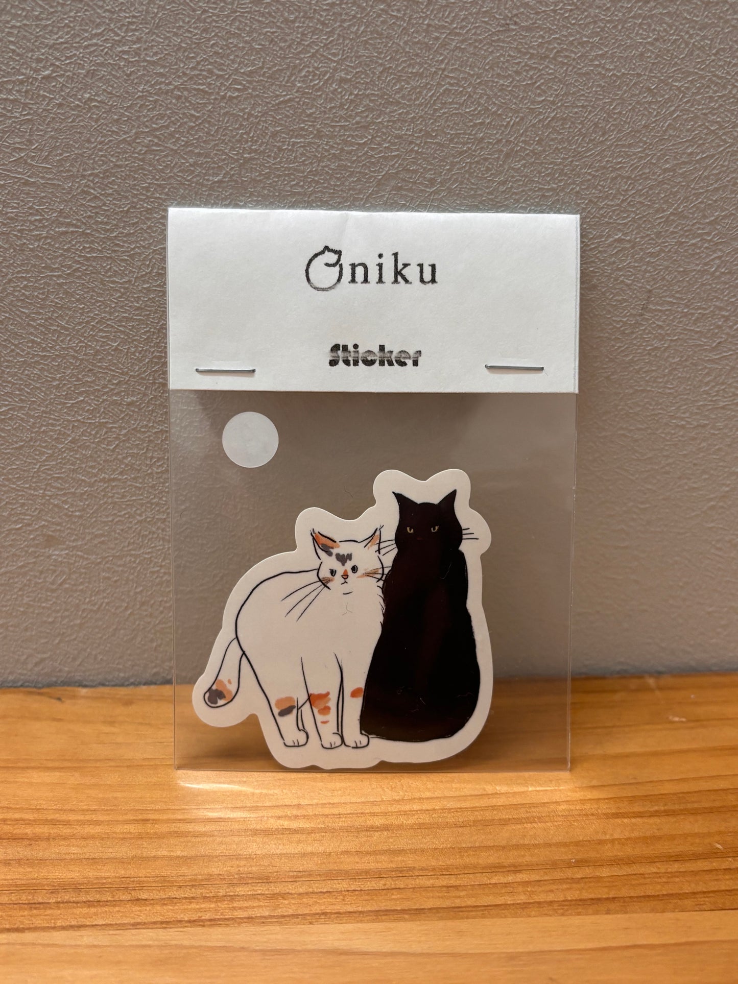 ★oniku ★ ダイカットステッカーA 〈クリア〉