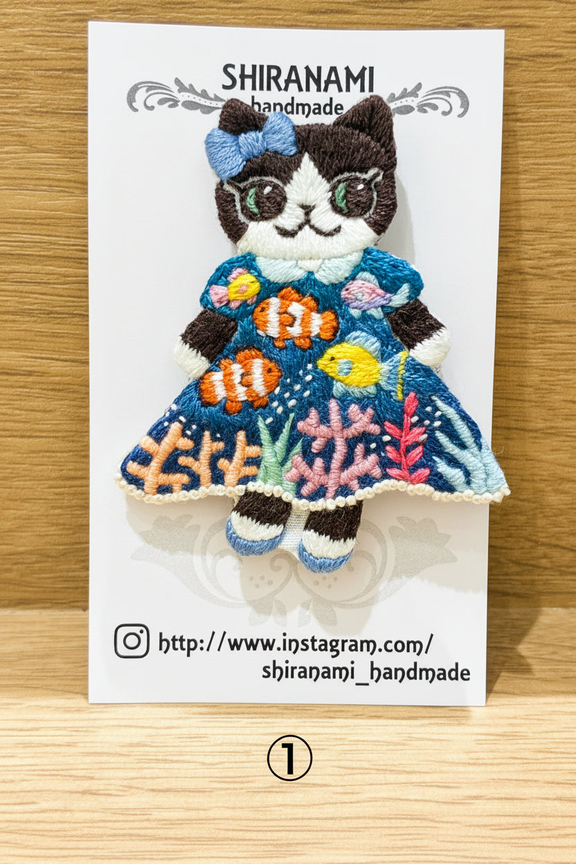 【shiranamiさん作品お一人様2作品まで! 】★shiranami_handmadeブローチ