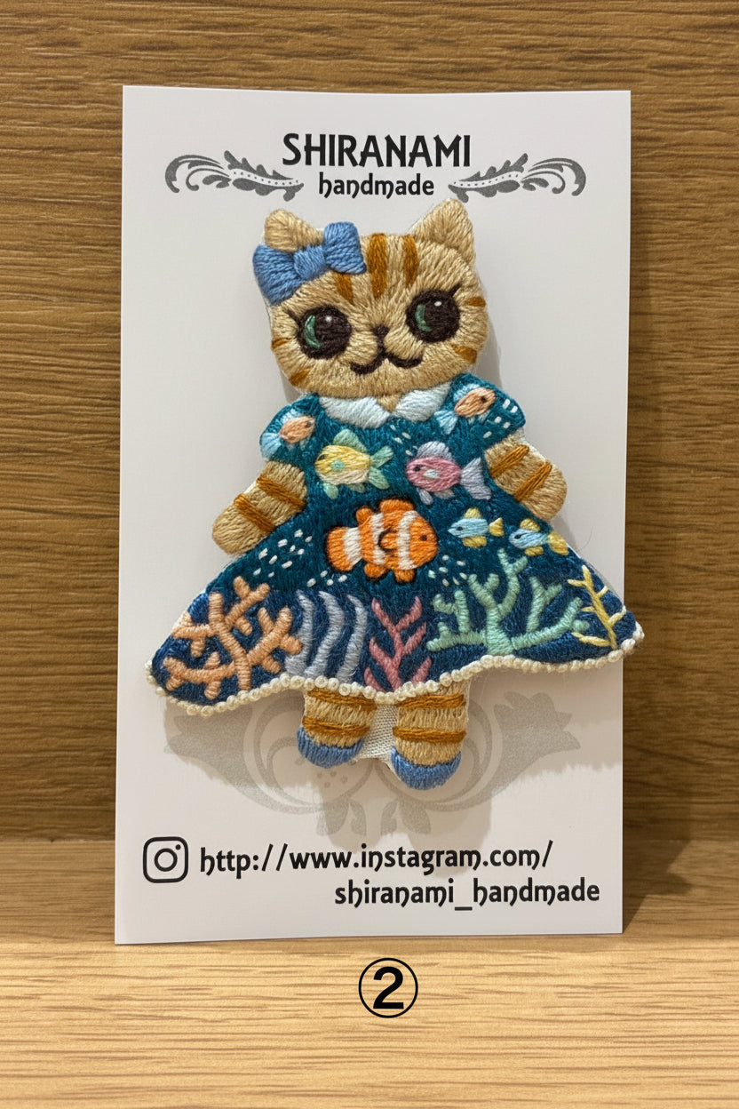 【shiranamiさん作品お一人様2作品まで! 】★shiranami_handmadeブローチ
