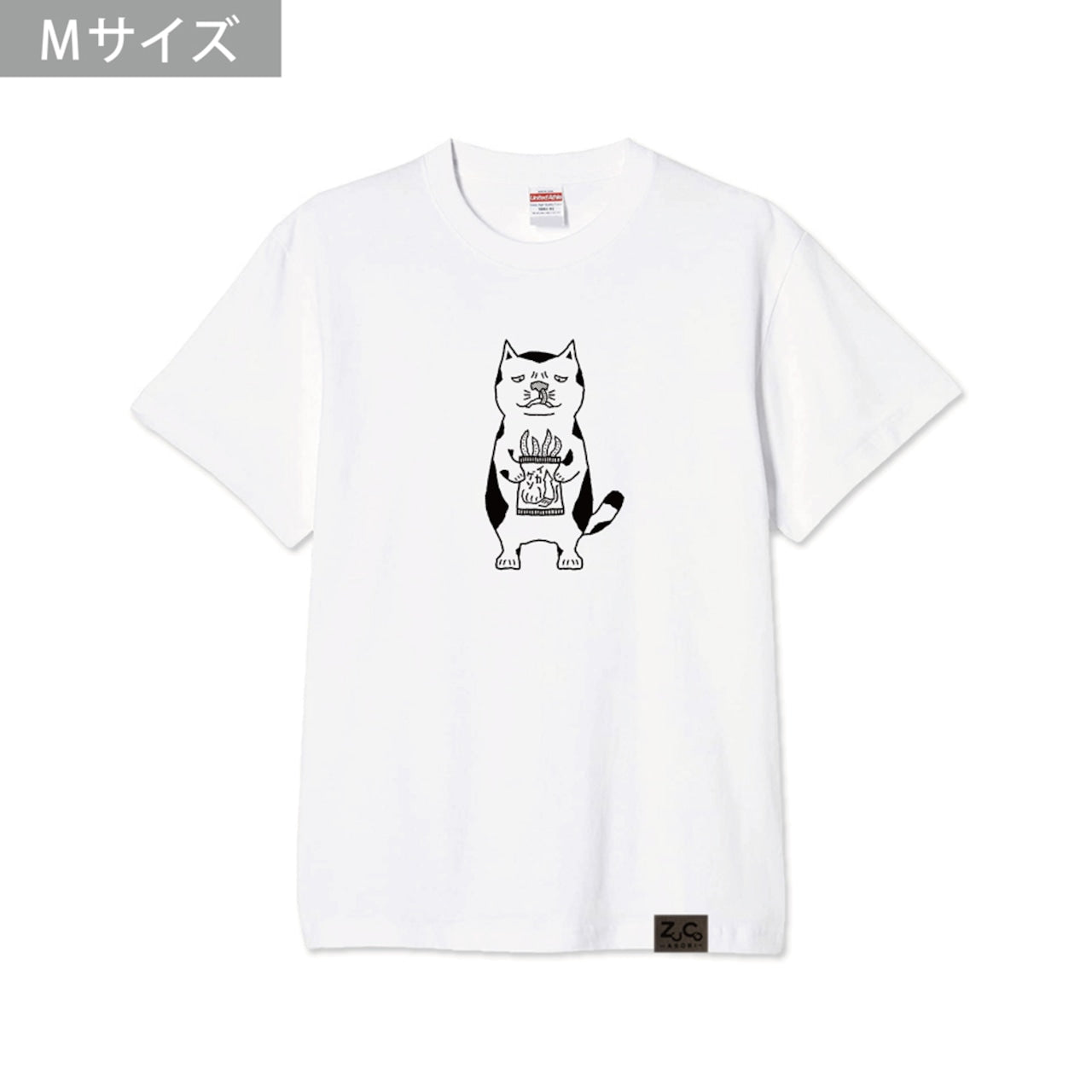 ZUCO ASOBI ネコおっさんのTシャツ