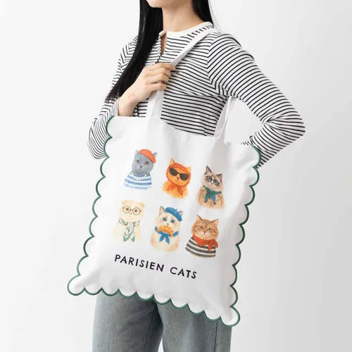 スカラップトートバッグ