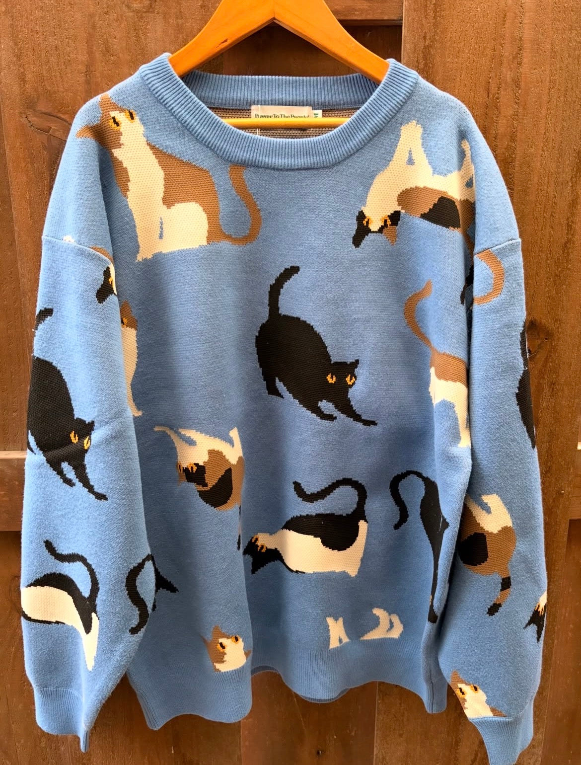【ご予約品】猫総柄ニット（ユニセックス）