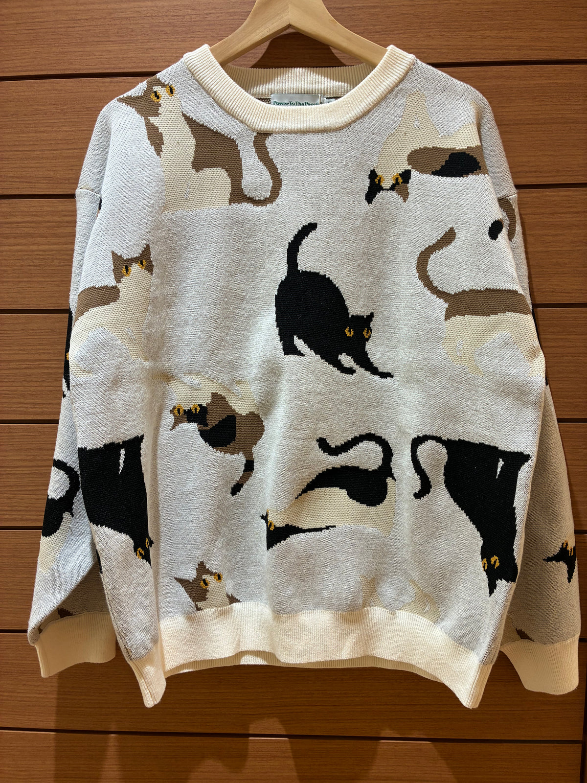 【ご予約品】猫総柄ニット（ユニセックス）