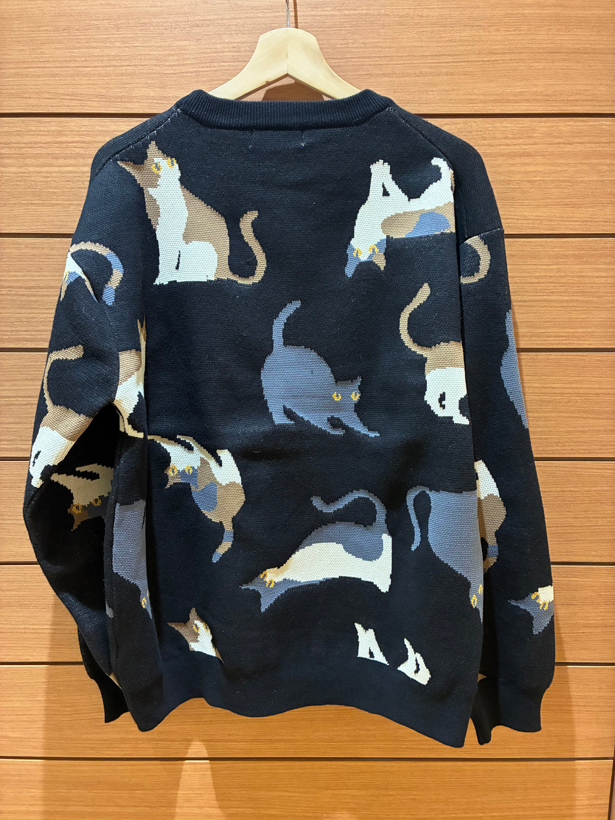 【ご予約品】猫総柄ニット（ユニセックス）