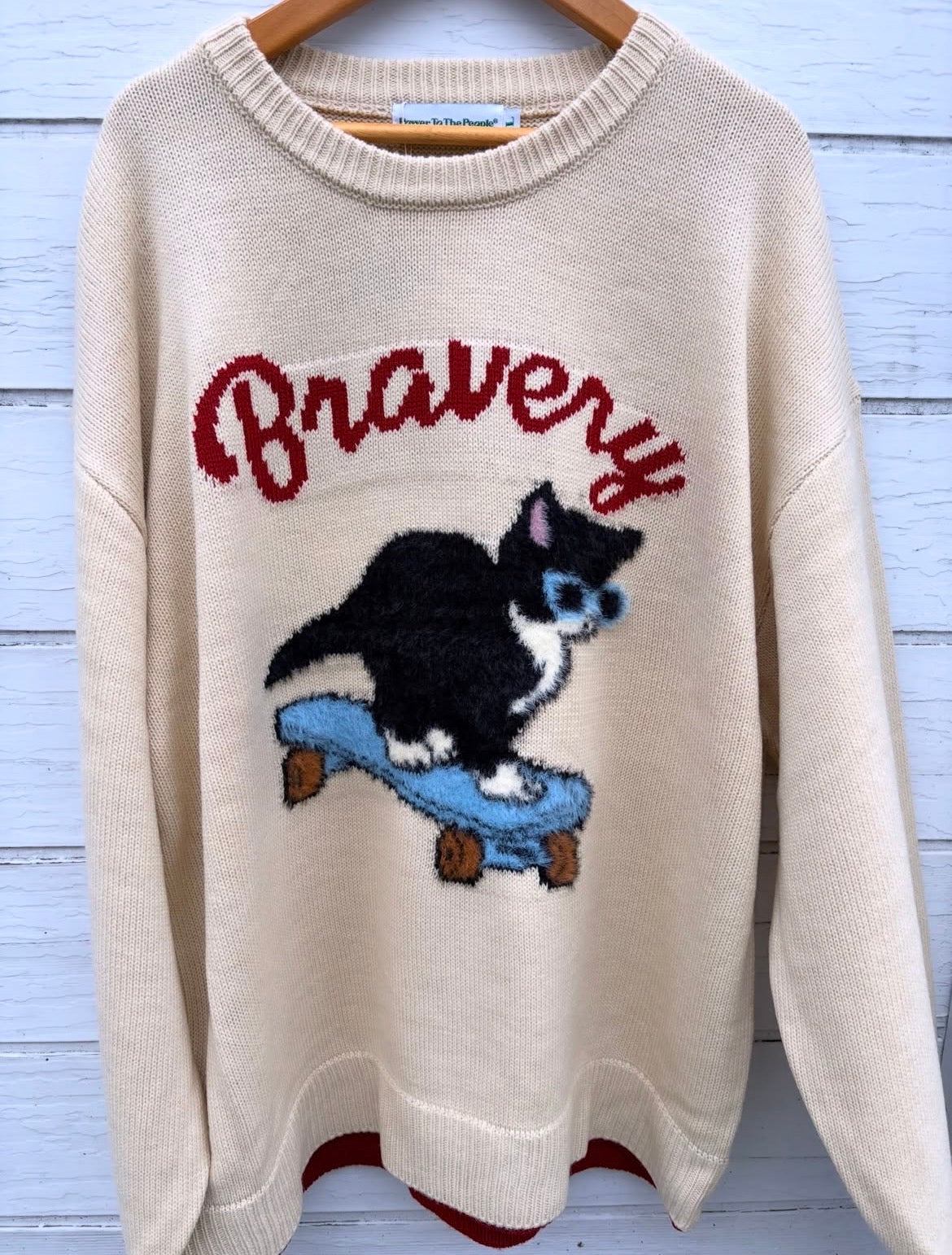 【ご予約品】猫シャギージャガードニット（ユニセックス）
