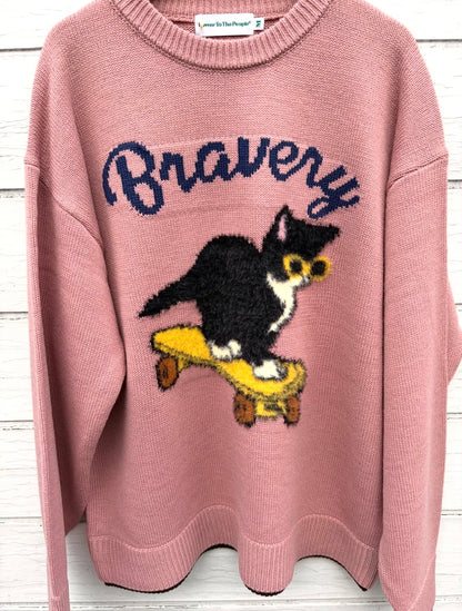 【ご予約品】猫シャギージャガードニット（ユニセックス）