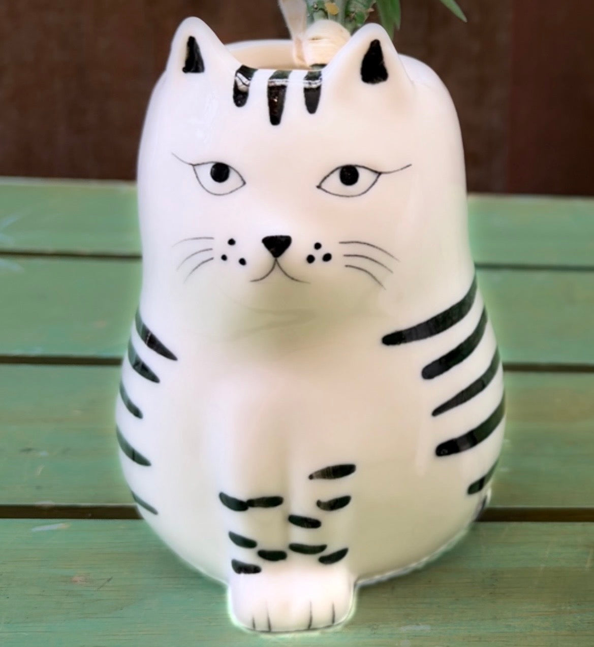 シナリー モチーフフラワーベース /シナリ―ベースネコ