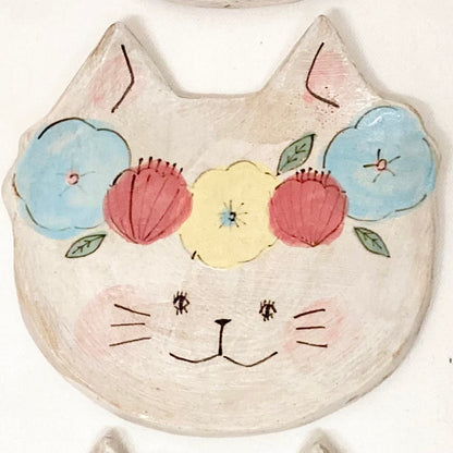 the cozy nook ねこの顔の小皿