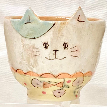 the cozy nook ねこの丸底フリーカップ