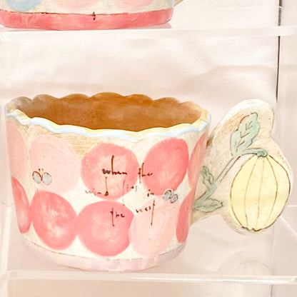 the cozy nook 水玉柄のマグカップ