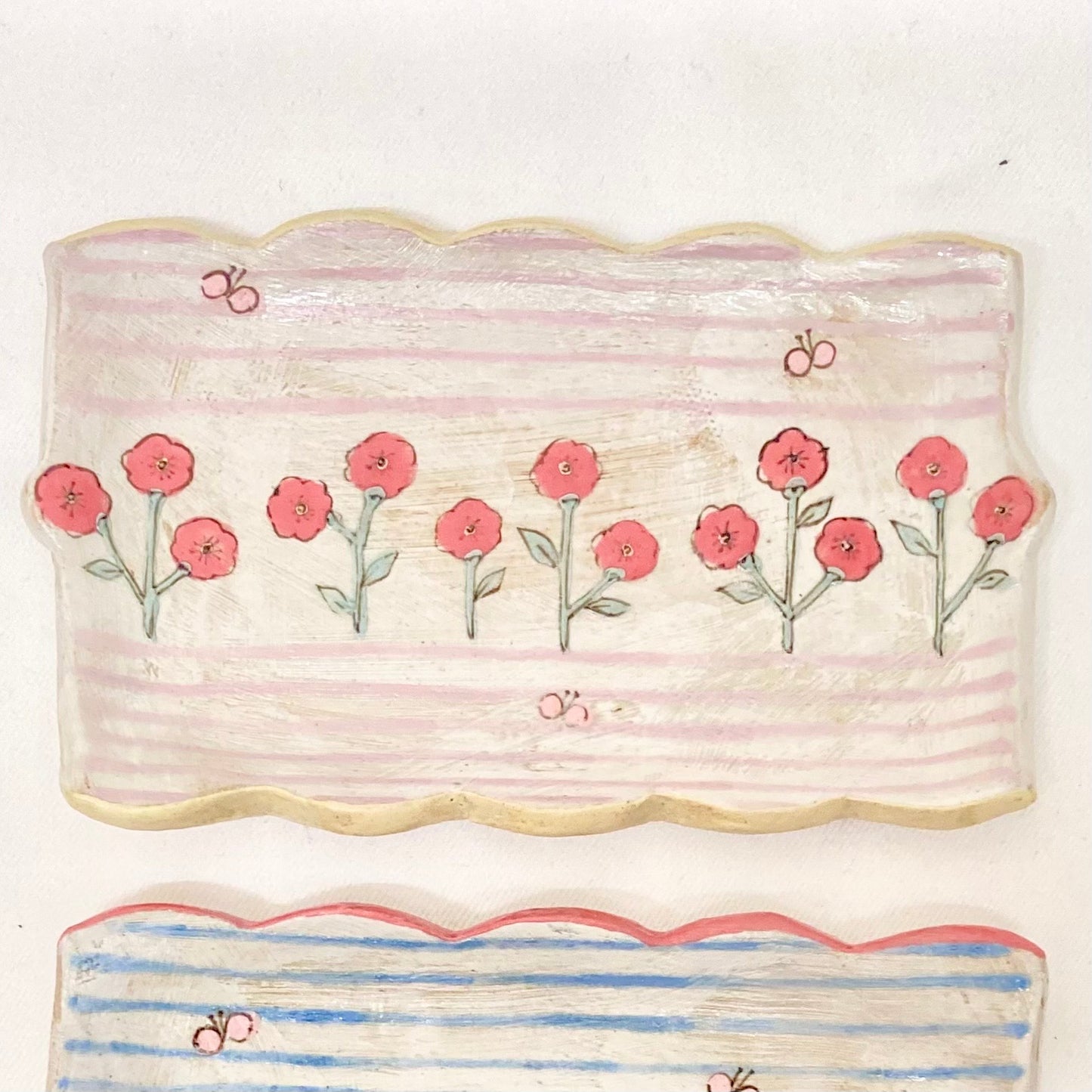 the cozy nook 小花柄長方形皿