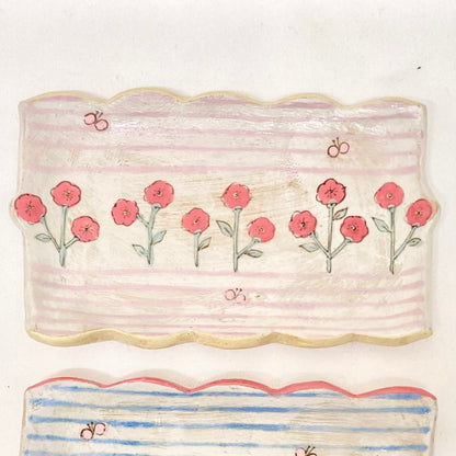 the cozy nook 小花柄長方形皿