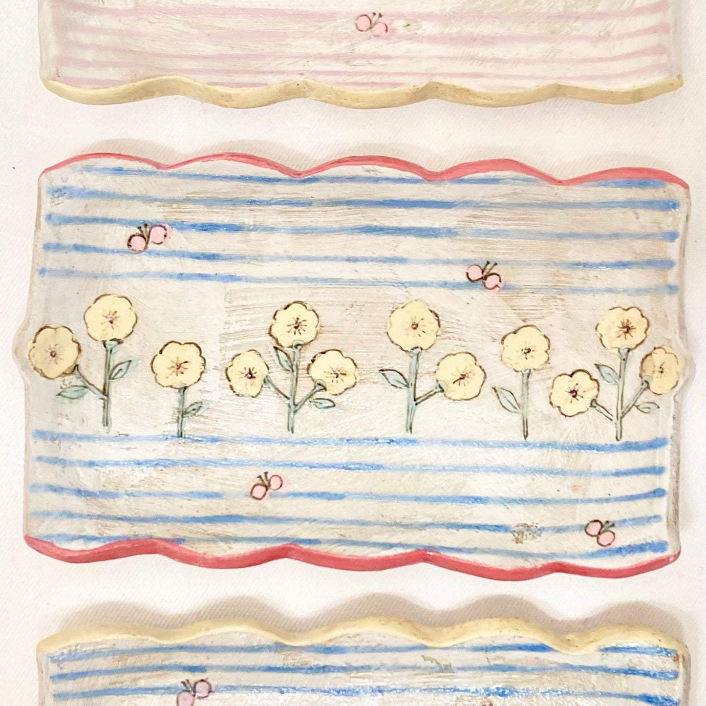 the cozy nook 小花柄長方形皿