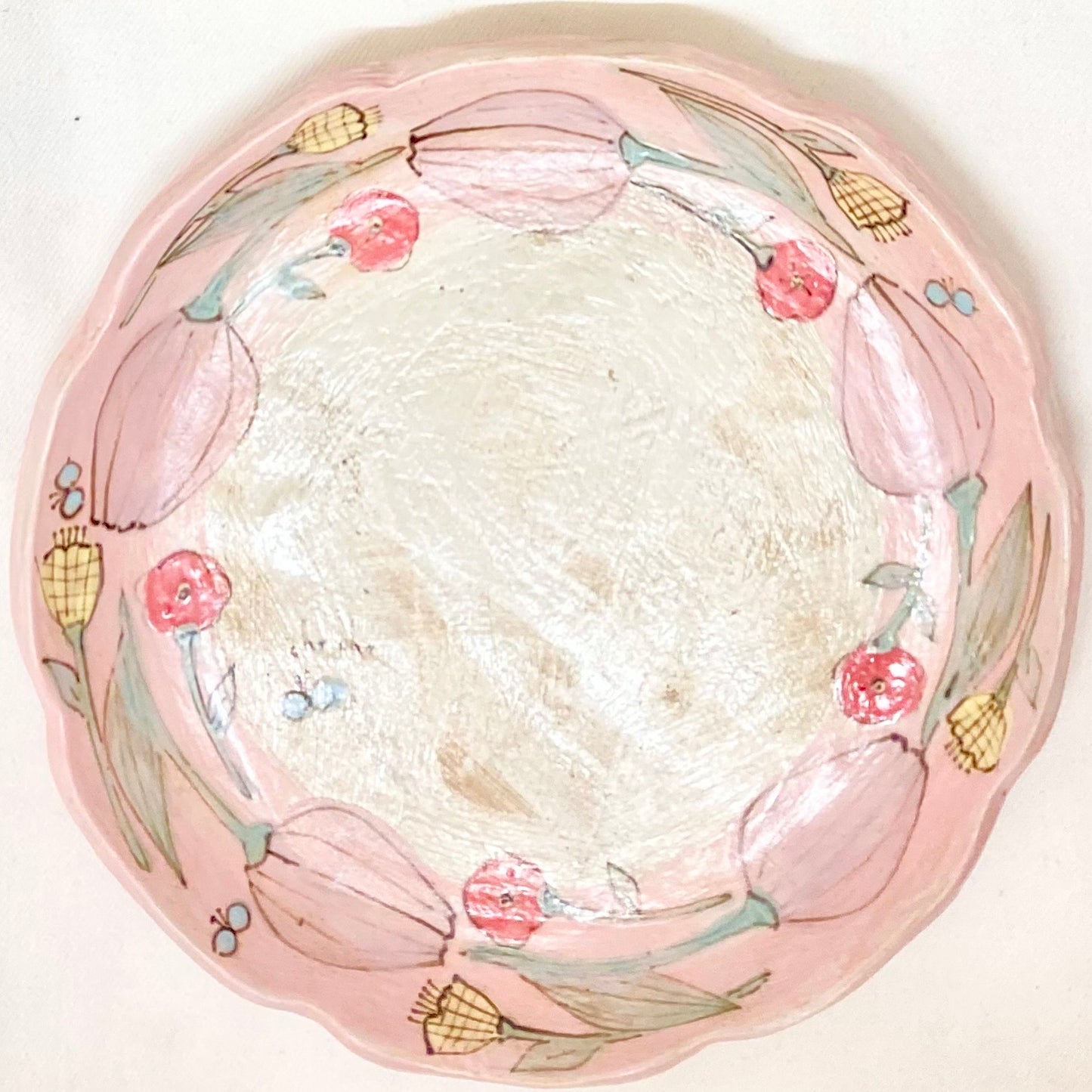 the cozy nook チューリップモチーフの皿