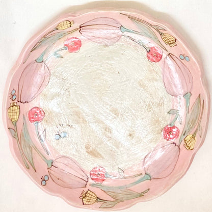 the cozy nook チューリップモチーフの皿