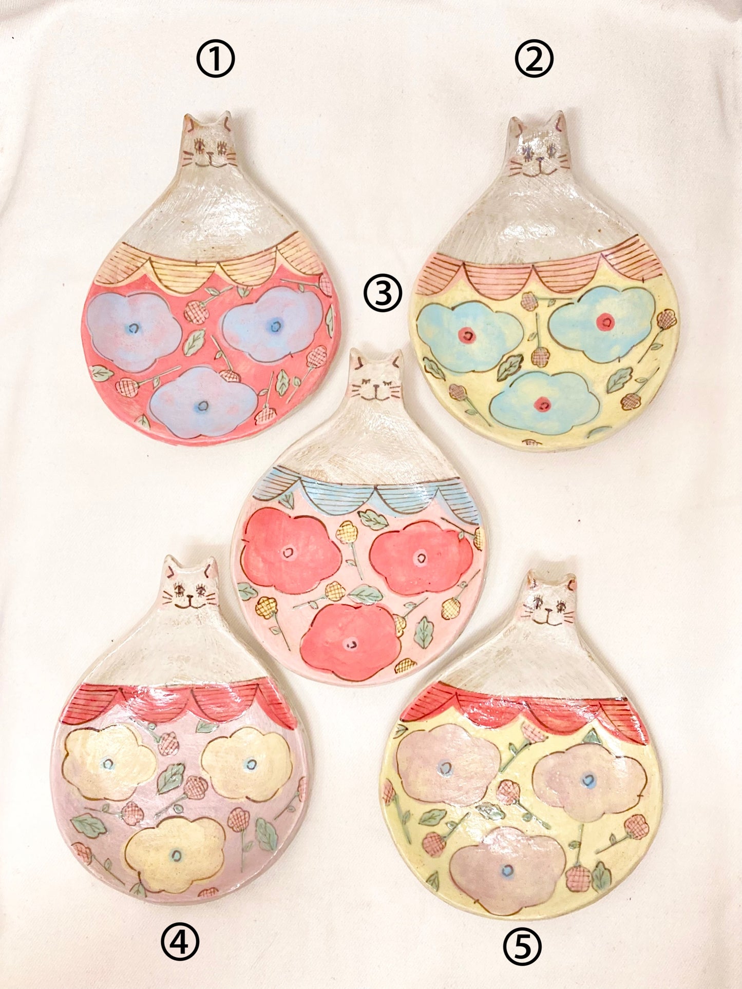 the cozy nook ねこの小皿