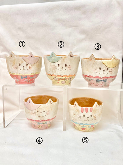 the cozy nook ねこの丸底フリーカップ