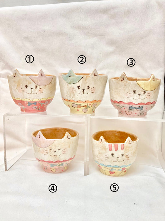 the cozy nook ねこの丸底フリーカップ