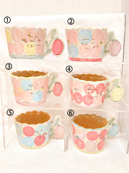 the cozy nook 水玉柄のマグカップ