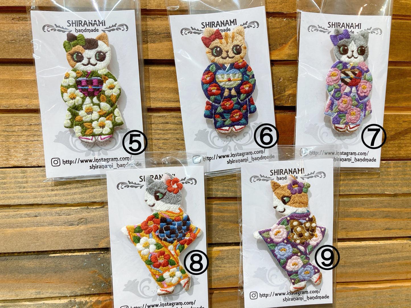 お一人様2個まで!!  ★shiranami_handmade　お着物ブローチ