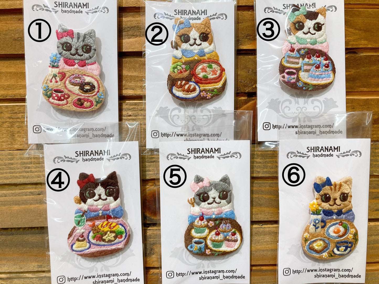 お一人様2個まで!!  ★shiranami_handmade　くいしんぼうブローチ