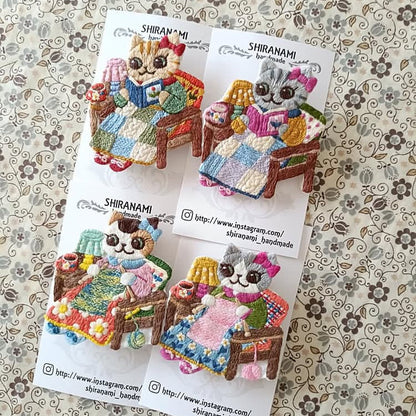 お一人様2個まで!!  ★shiranami_handmade　ソファーブローチ