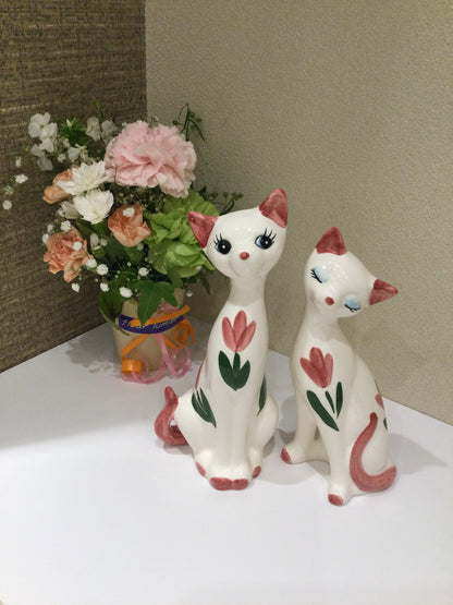 ペア猫 レトロ