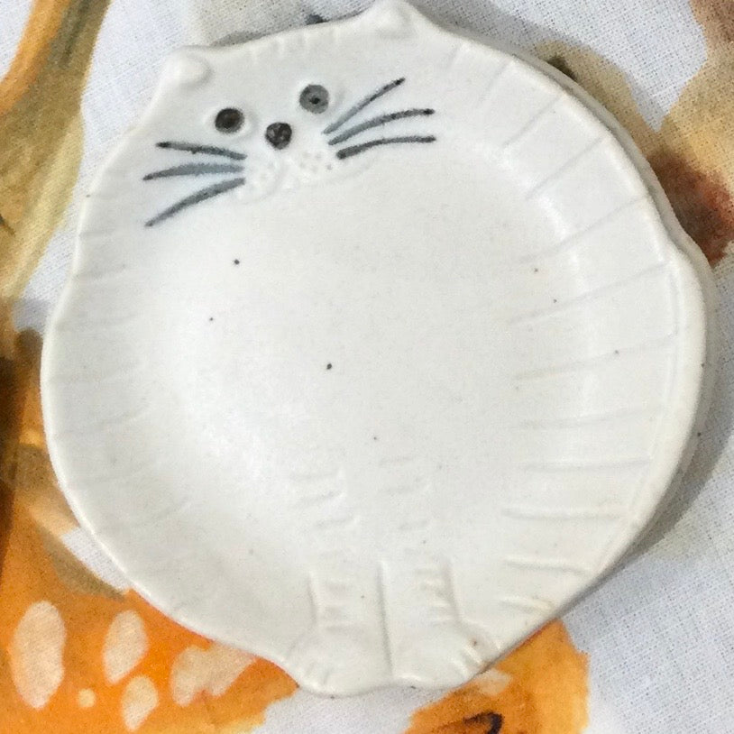 ねこのうつわ 豆皿10cm