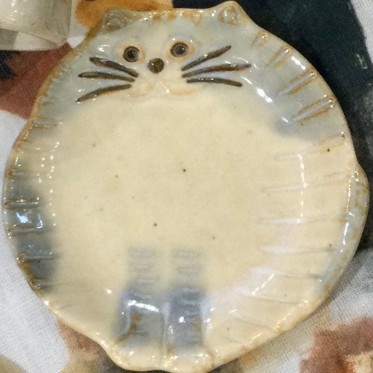 ねこのうつわ 豆皿10cm