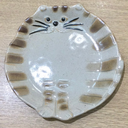 ねこのうつわ 中皿17㎝
