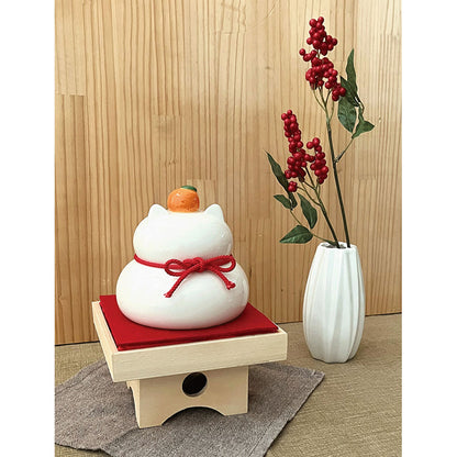 陶器の猫鏡餅 【全3種】
