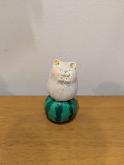 にゃん家の団欒 スイカ猫（小）