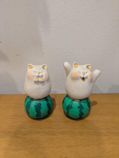 にゃん家の団欒 スイカ猫（小）