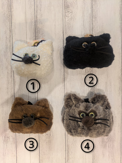 はくたちひろ もじゃ猫キーホルダー