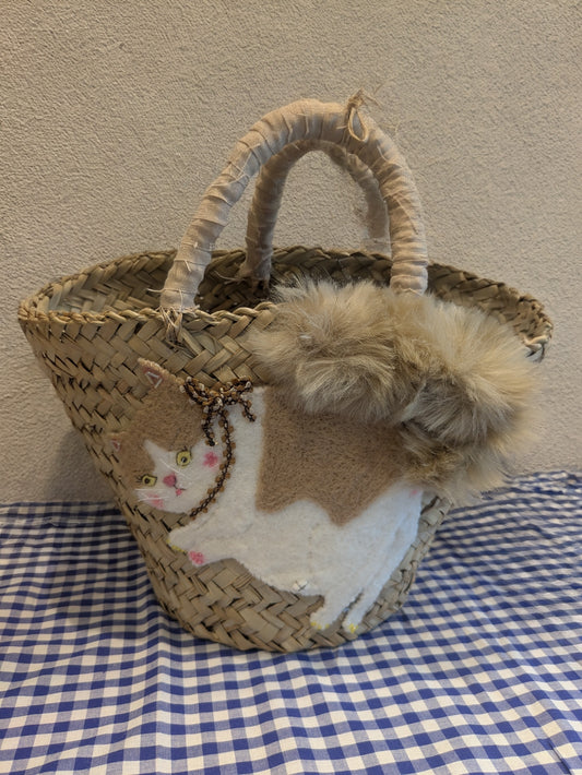 petitmapleleaf ゴロゴロニャーっっ(茶) マルシェBag