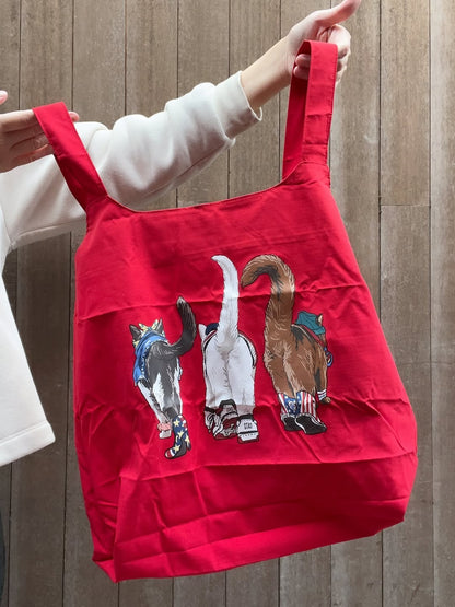 CORISCO Animal Village アニマル前後プリントエコバッグ