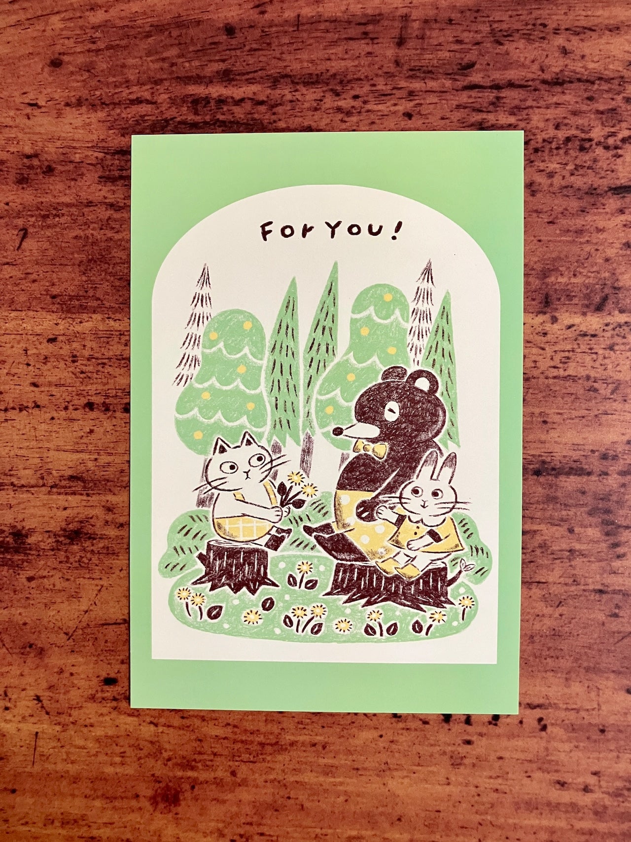 【れんこん社】 shironeko postcard (For You!)   (国分寺店)