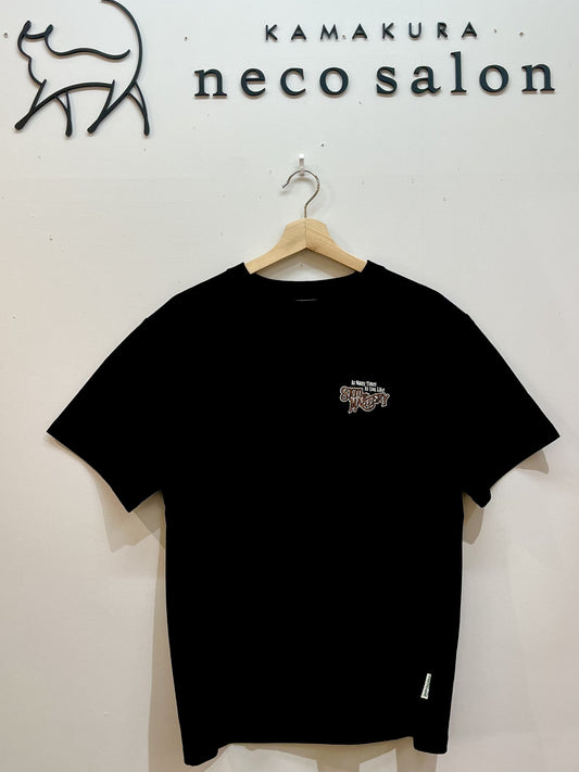 スロットネコ刺繍　Tシャツ