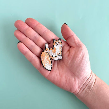 ★Kitty by maltamarie 刺繍ブローチ【全10種】