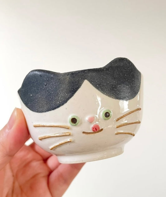 【おひと家族さま2点まで】白石チエ ねこの小鉢