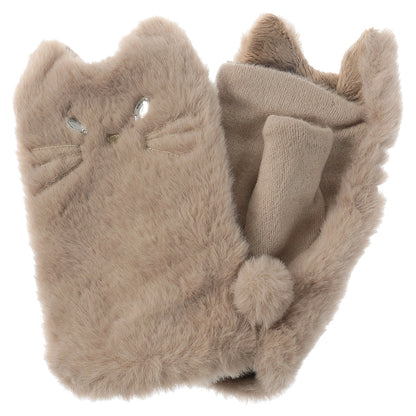 猫ファー指ぬきグローブ【全7色】