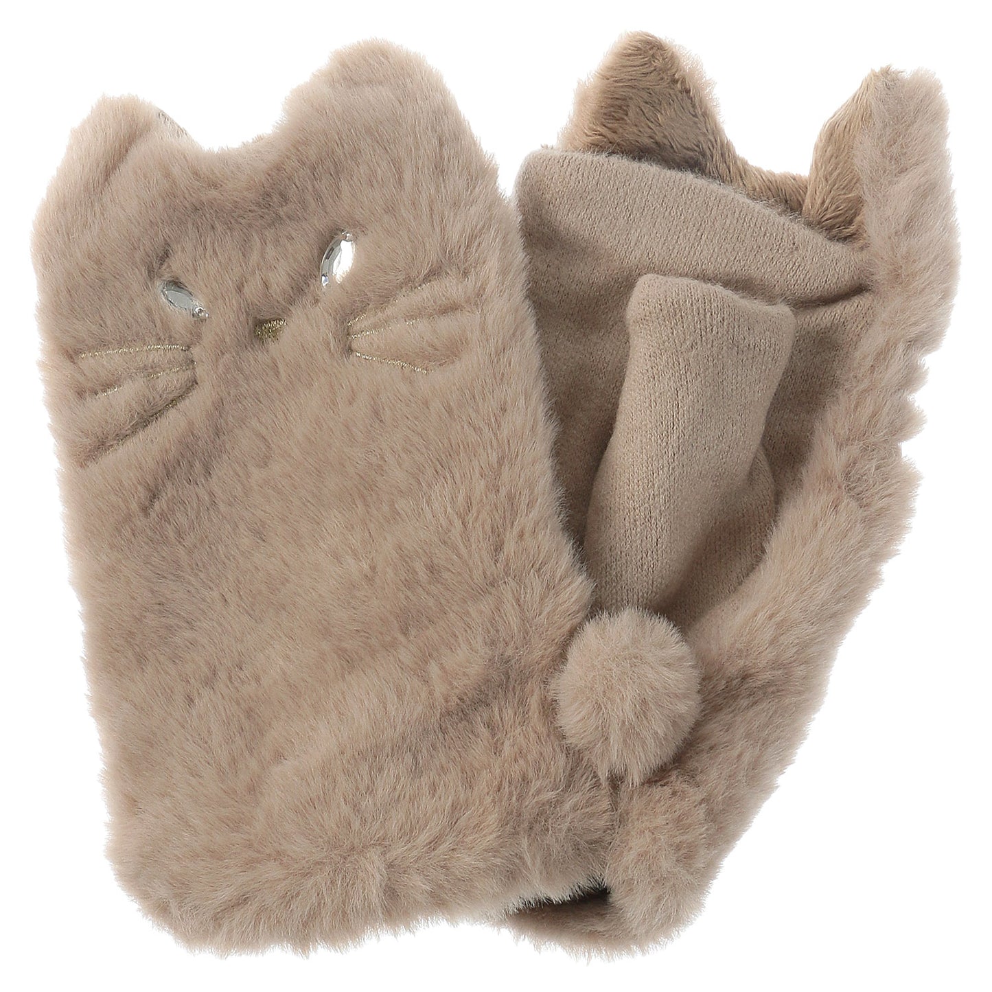 猫ファー指ぬきグローブ【全7色】